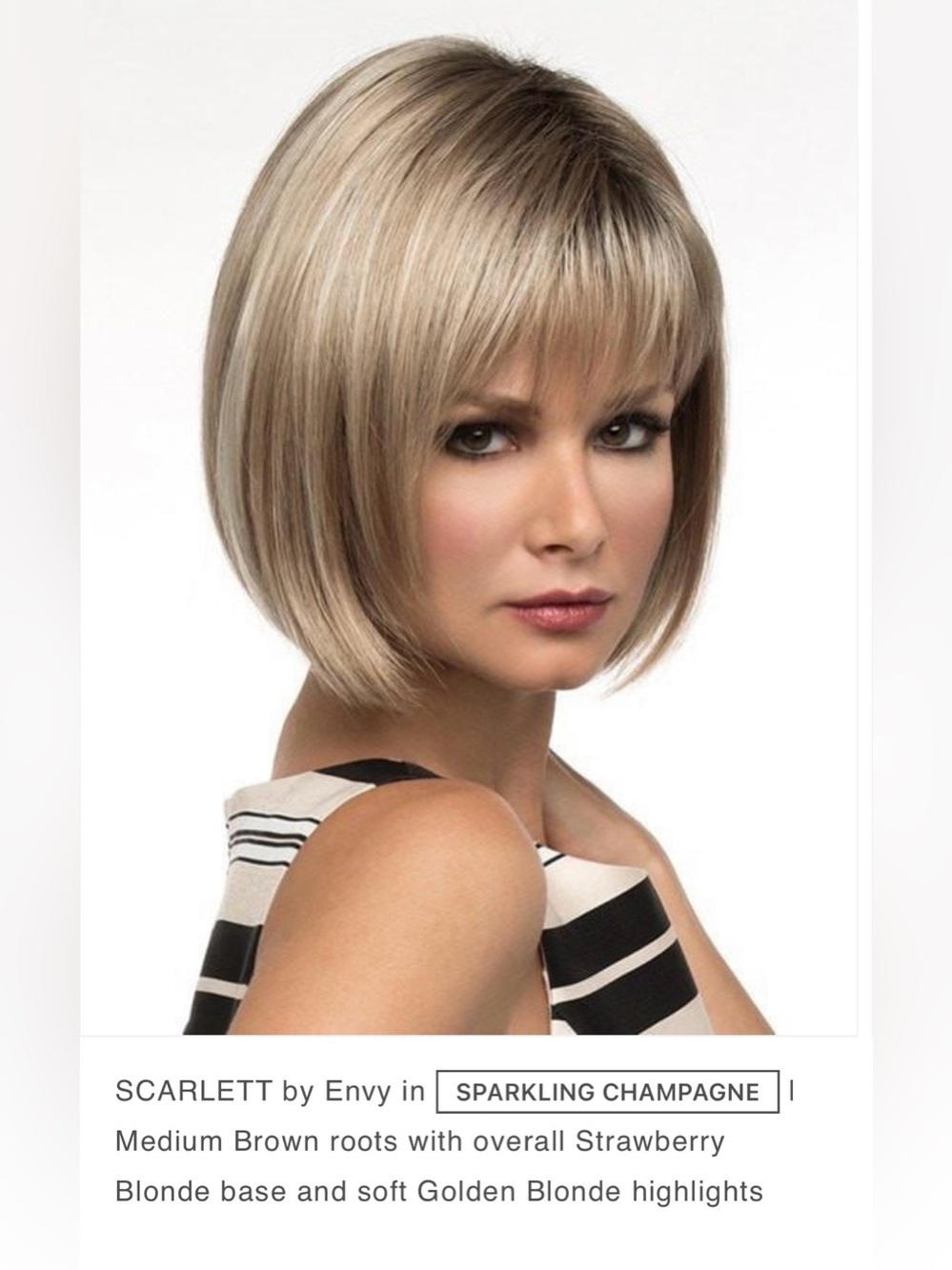 Scarlett- Envy Wig
Sparkling Champagne